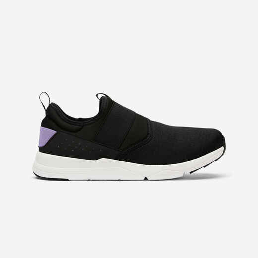 
      Chaussures marche urbaine femme PW 160 Slip On noir lila
  