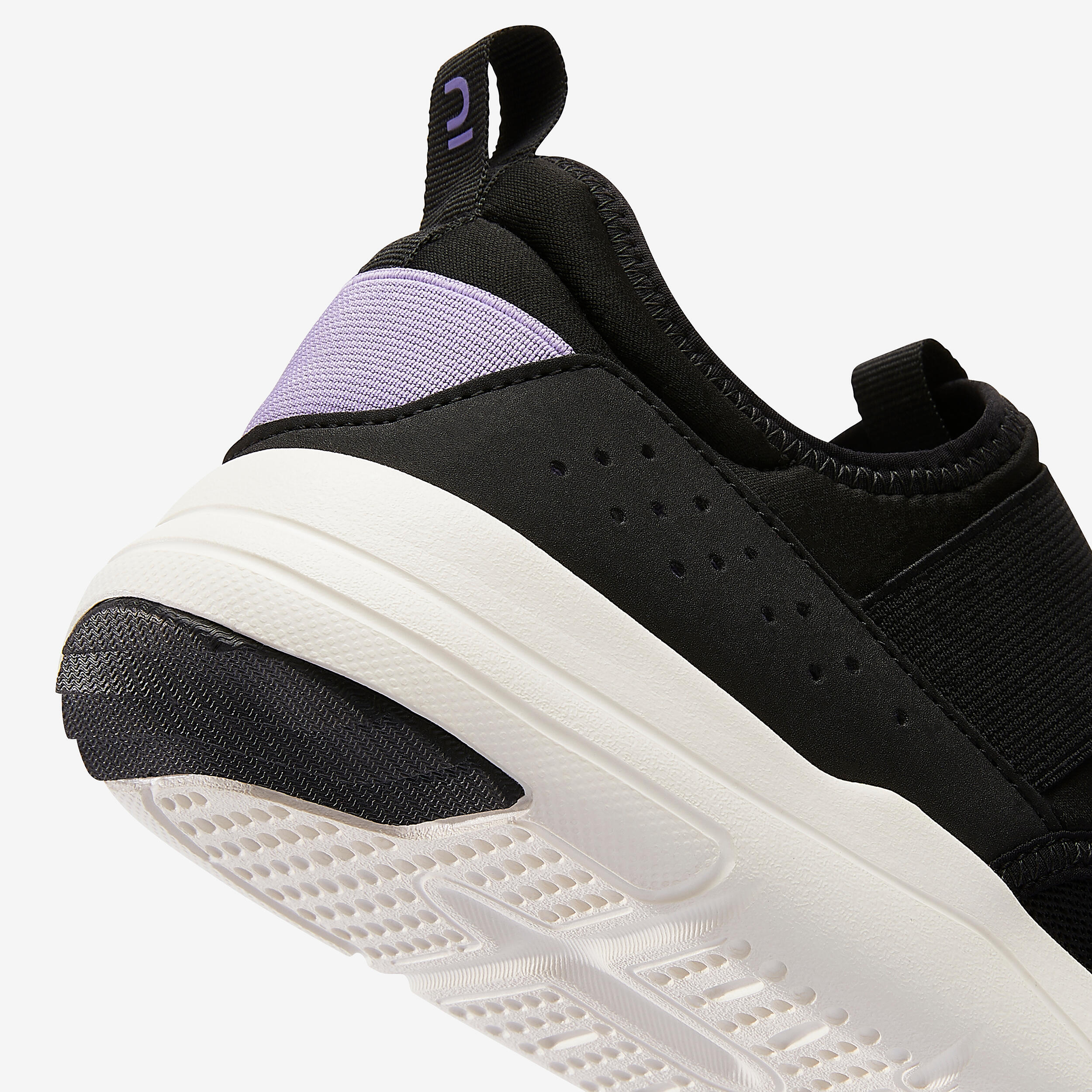 PW 160 Slip-On Women's Urban Walking Shoes - Black/Lilac 4/9