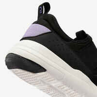 נעלי הליכה לנשים ללא שרוכים דגם 160 Slip-On - שחור/לילך