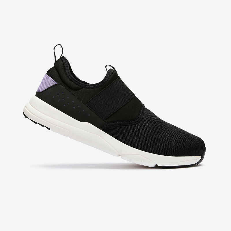 PW 160 Slip-On Women's Urban Walking Shoes - Black/Lilac