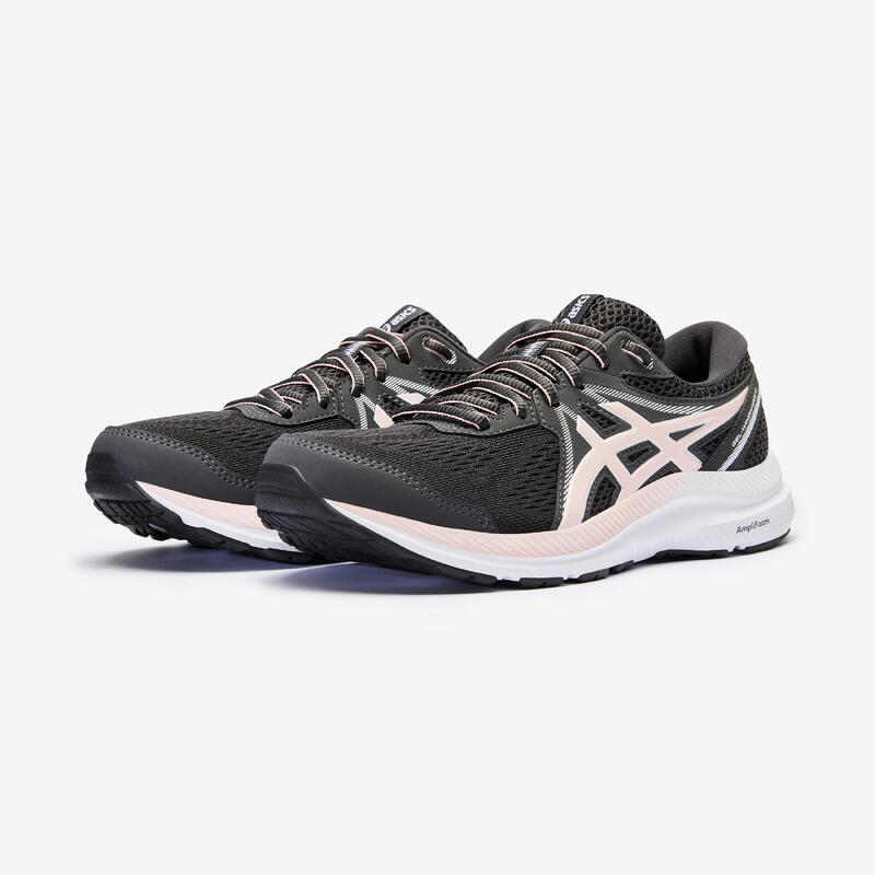 Zapatillas running Mujer asics Gel Windhawk gris rosa