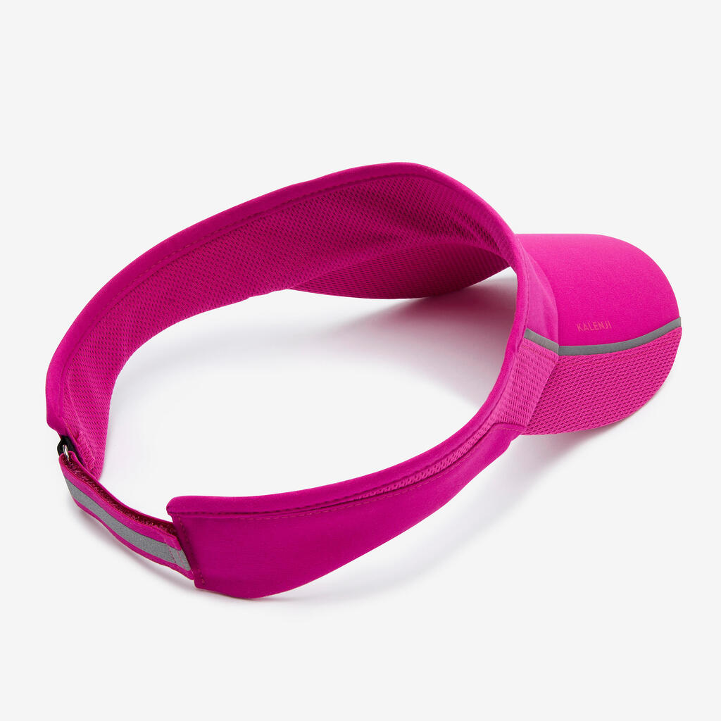 Visera de running Hombre Mujer - KIPRUN Ajustable fucsia 