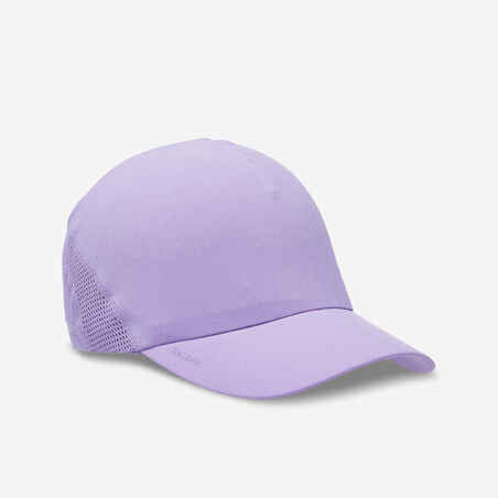 Gorra de running ajustable malva para hombre y mujer