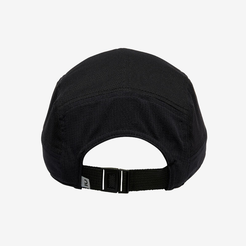 Unisex Running Cap - Kiprun 5 Panels Black Grey