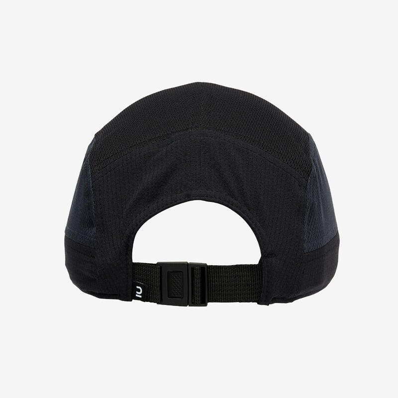 Cappellino running adulto unisex 5 pannelli nero