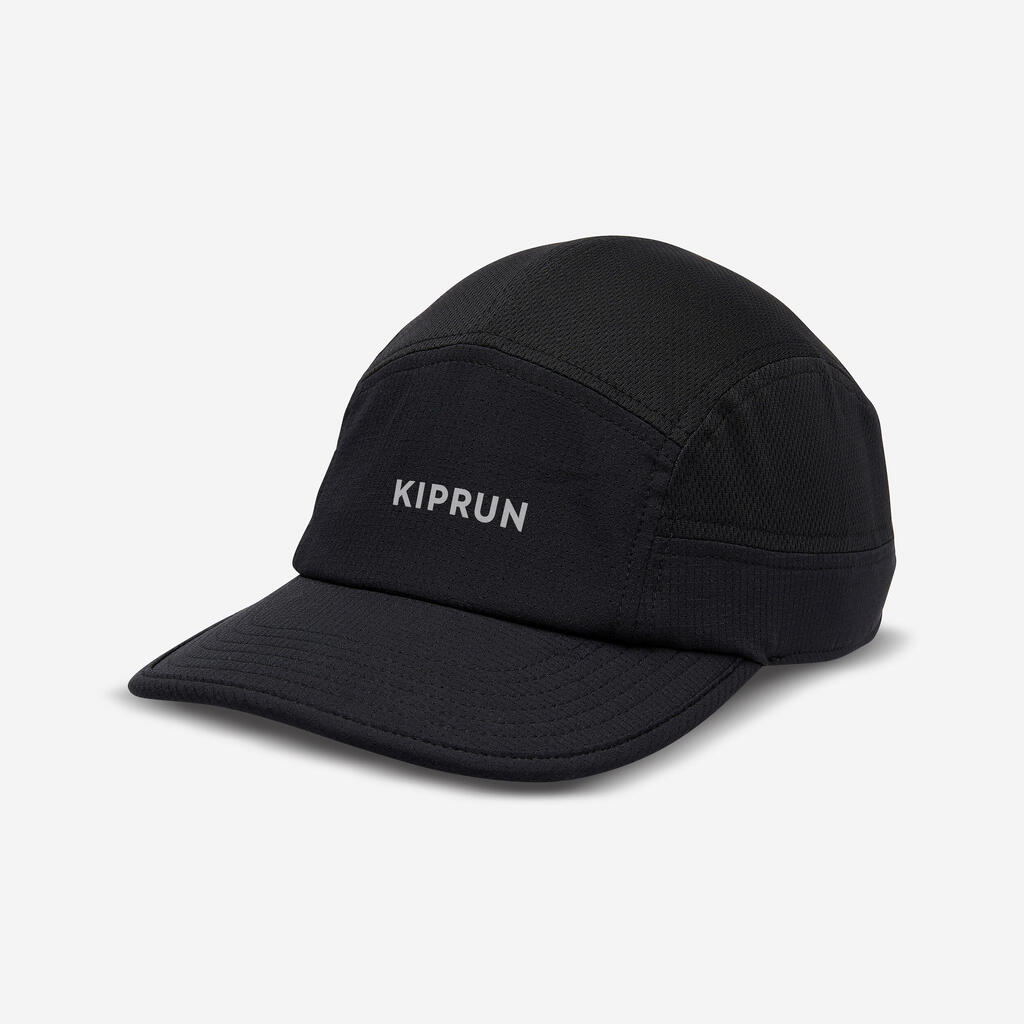Gorra de running turquesa amarillo 5 paneles unisex KIPRUN 
