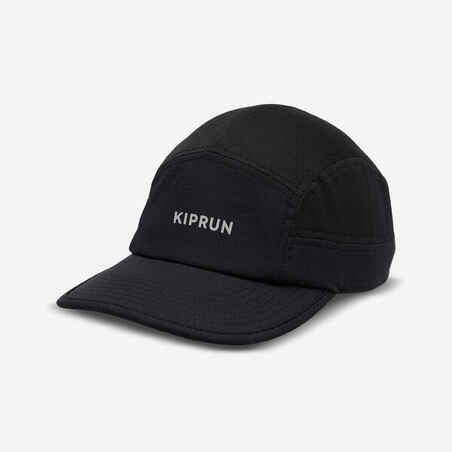 Unisex Running Cap - Kiprun 5 Panels Black