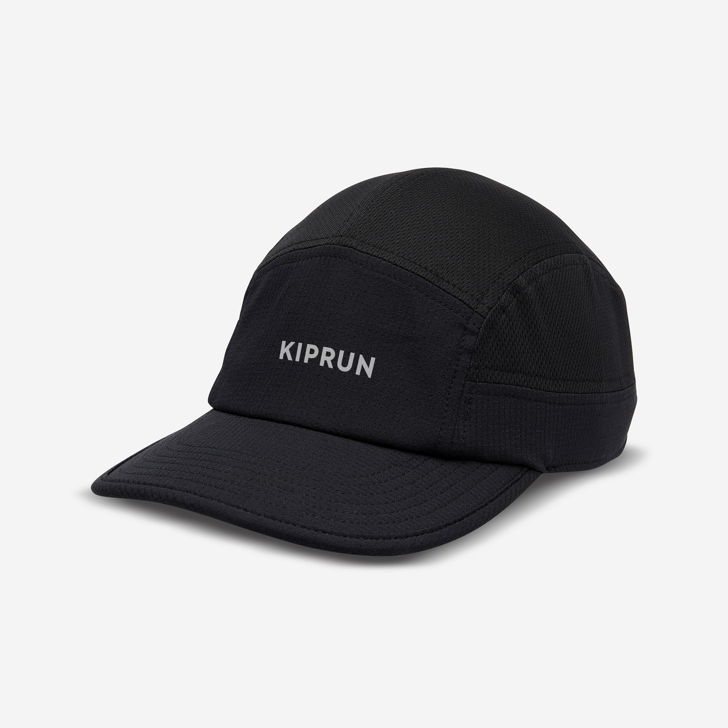 Unisex Running Cap - Kiprun 5 Panels Black 1/7