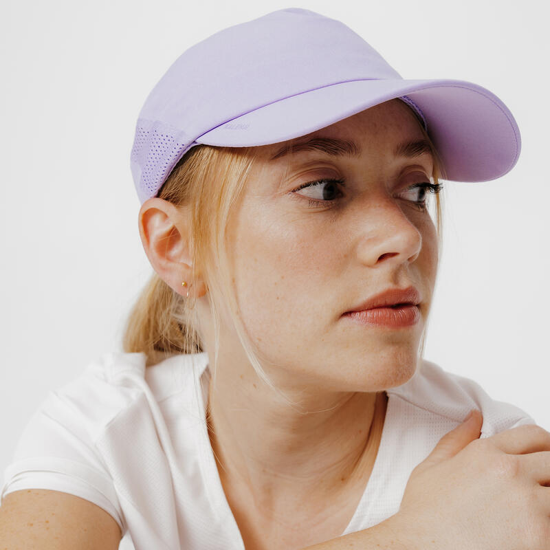 Cappellino running adulto unisex regolabile viola chiaro