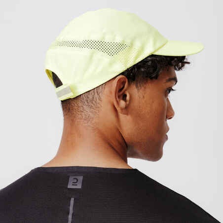 Ανδρικό, γυναικείο ρυθμιζόμενο καπέλο τρεξίματος - Κίτρινο