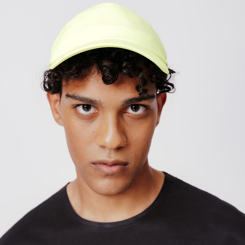 Lauf-Cap Schirmmütze Unisex verstellbar - gelb 