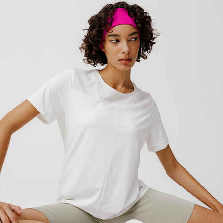 Men Women's KIPRUN running headband - fuchsia pink