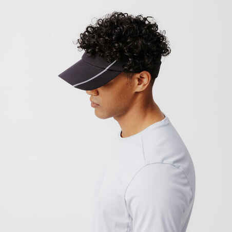 Unisex Running Visor - KIPRUN Adjustable Black