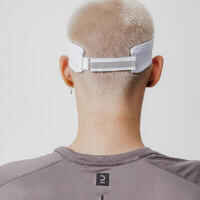 Unisex Running Visor - KIPRUN Adjustable Grey Mist