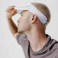 Unisex Running Visor - KIPRUN Adjustable Grey Mist