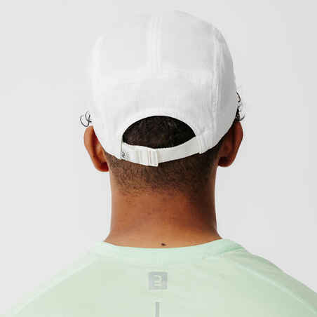 5 panel breathable running cap - green/white