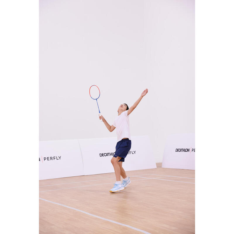 Badmintonracket voor kinderen BR 100 blauw rood