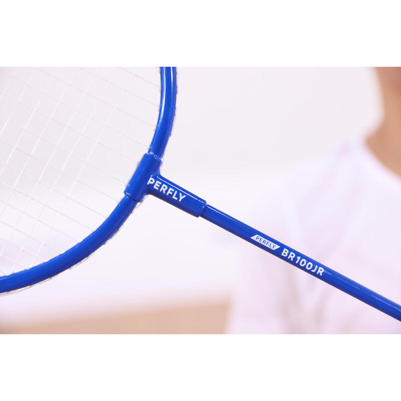 Racchetta badminton bambino BR 100 azzurro-rosso