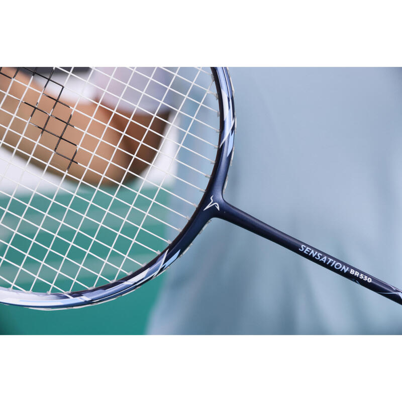 ADULT BADMINTON RACKET BR SENSATION 530 CAROLINA BLUE