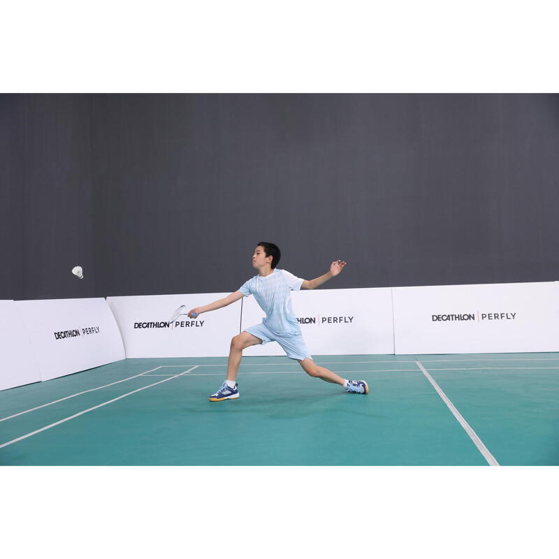 BADMINTON JUNIOR T SHIRT LITE 560 CAROLINA BLUE