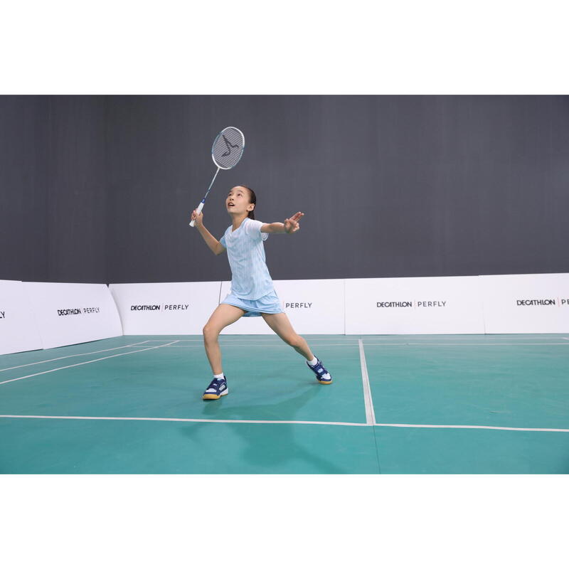 BADMINTON JUNIOR T SHIRT LITE 560 CAROLINA BLUE