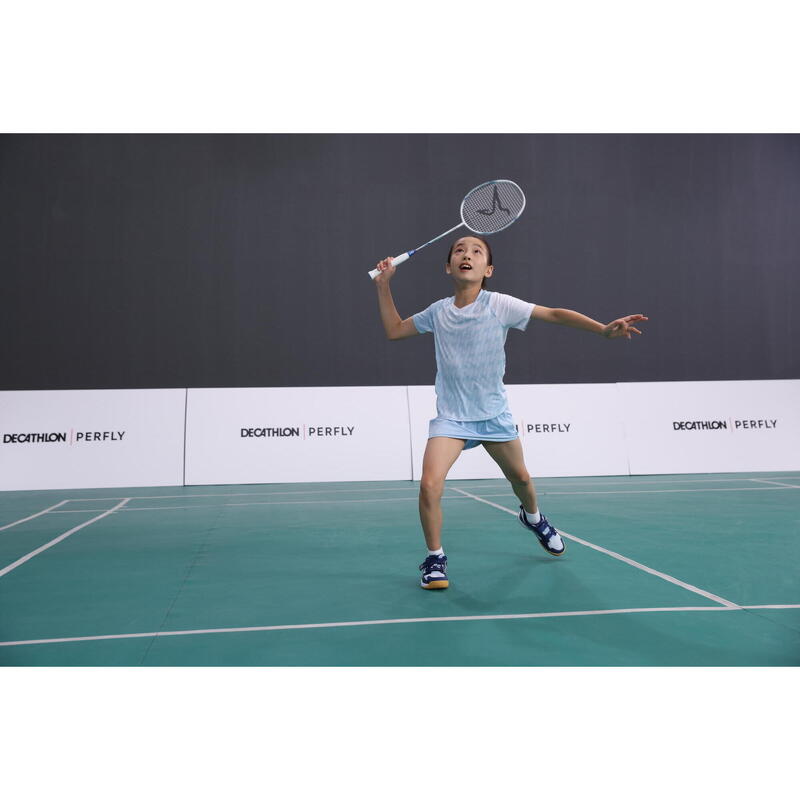 BADMINTON JUNIOR T SHIRT LITE 560 CAROLINA BLUE