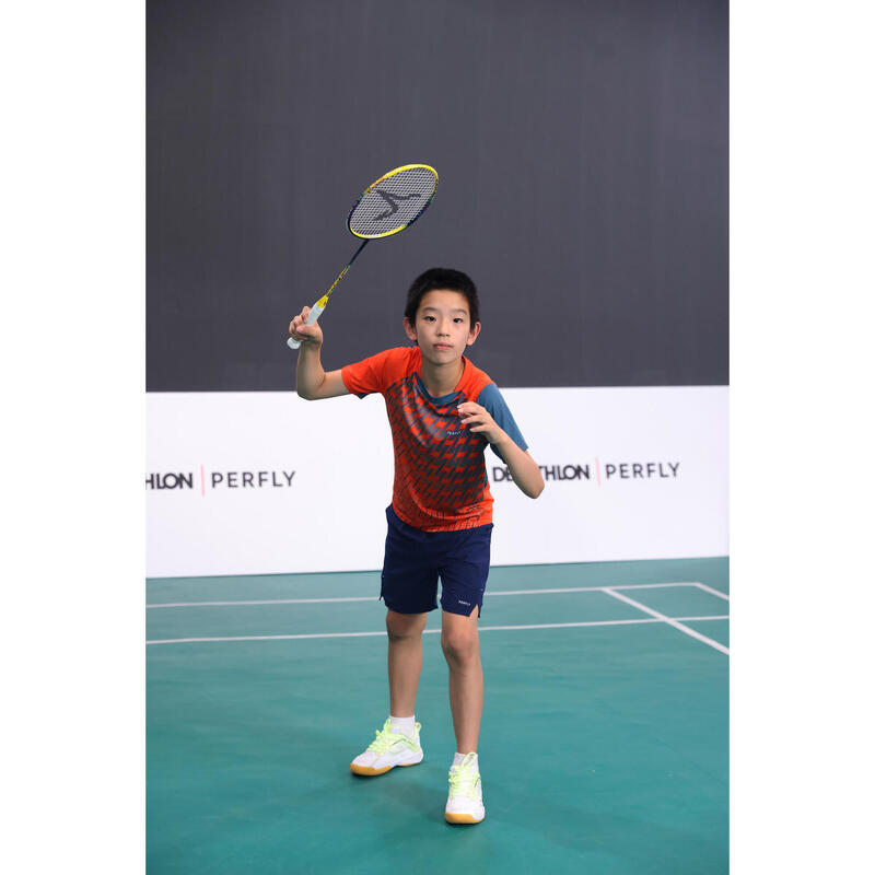 BADMINTON JUNIOR T SHIRT LITE 560 RED TOMATO