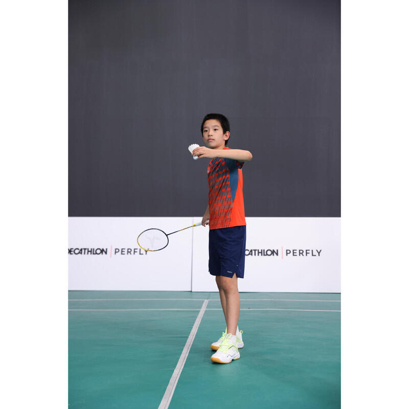 BADMINTON JUNIOR T SHIRT LITE 560 RED TOMATO