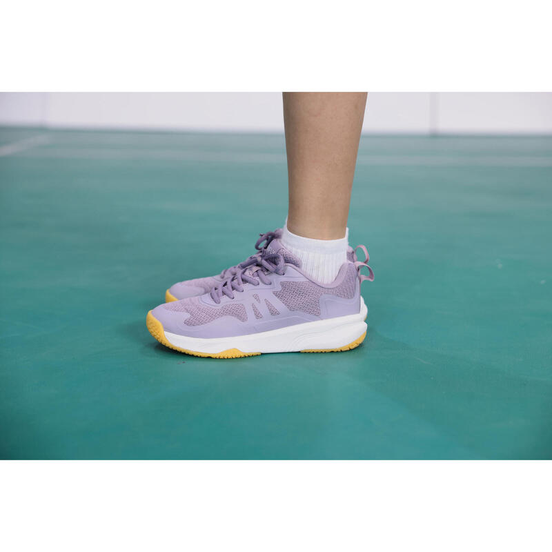 WOMEN BADMINTON SHOES BS SENSATION 530 PURPLE GREY