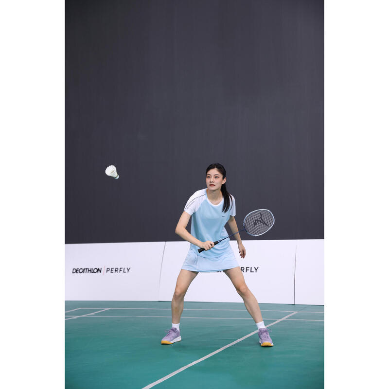 ADULT BADMINTON RACKET BR SENSATION 530 CAROLINA BLUE