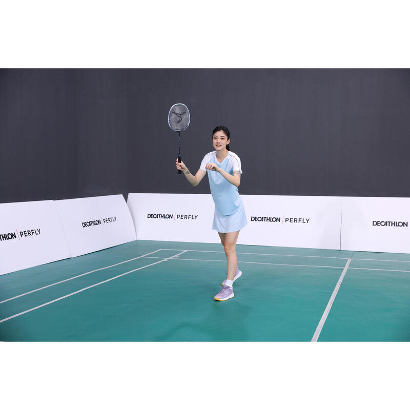 ADULT BADMINTON RACKET BR SENSATION 530 CAROLINA BLUE