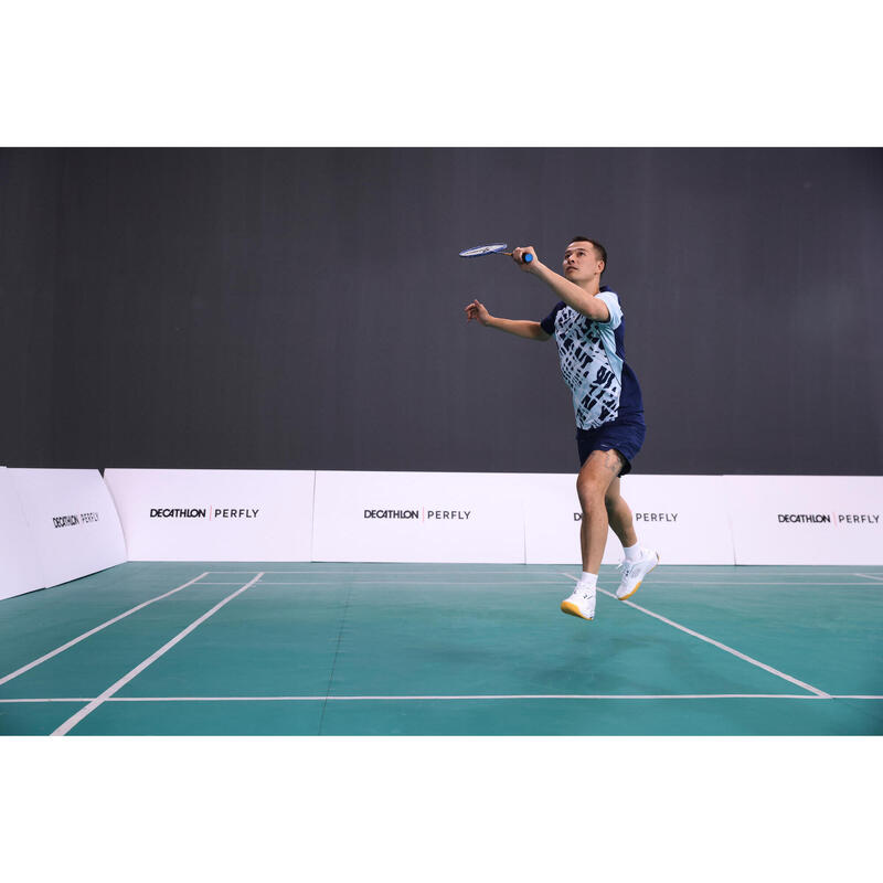 MEN BADMINTON T-SHIRT LITE 560 CAROLINA BLUE