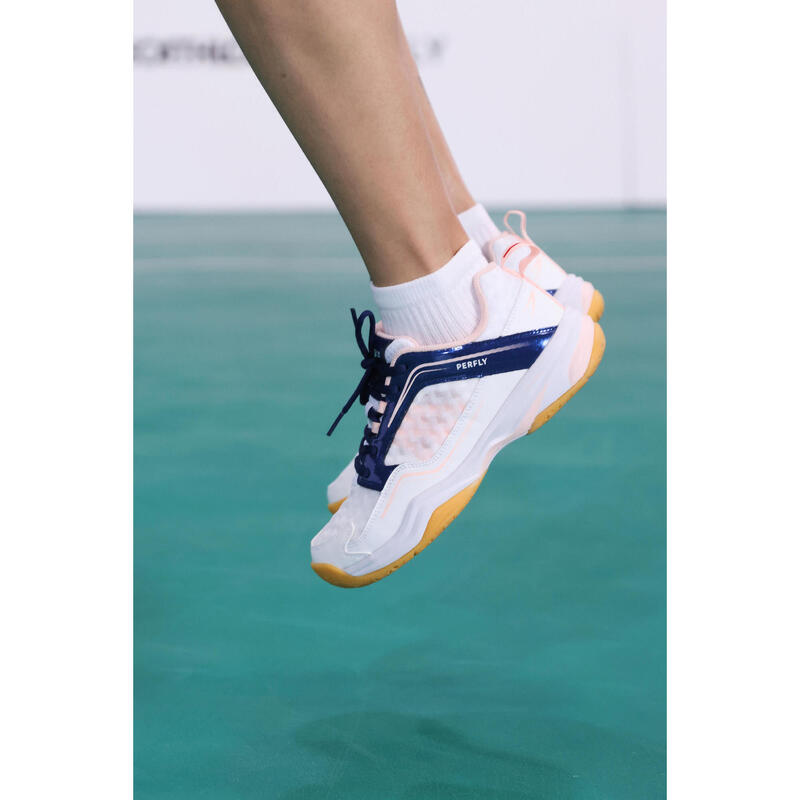 WOMEN BADMINTON SHOES BS LITE 560 WHITE NAVY