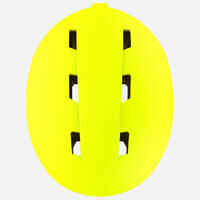 KIDS’ SKI HELMET H100 NEON YELLOW