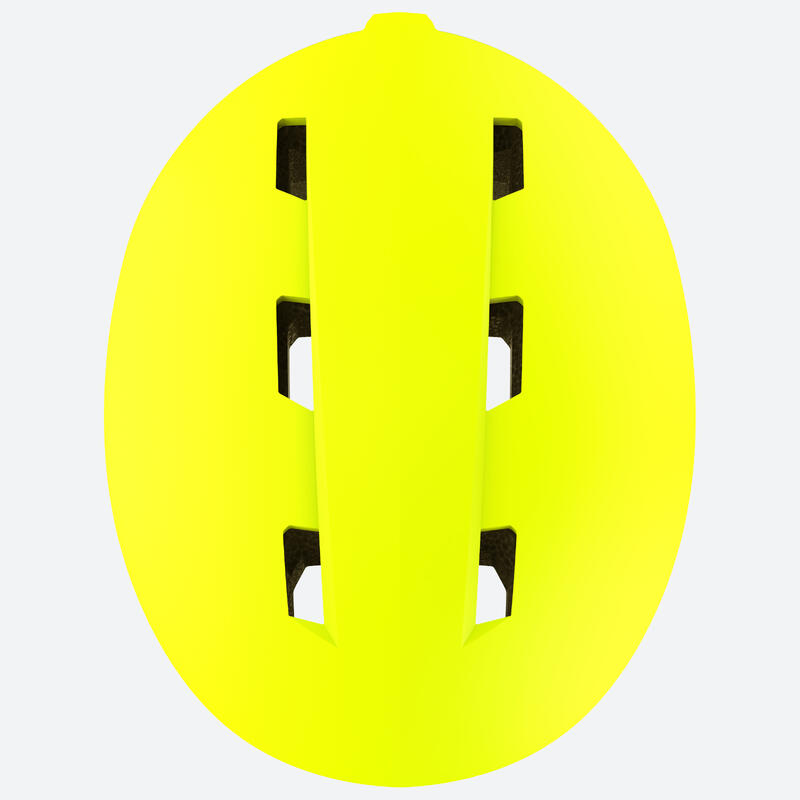 Casco sci bambino 100 giallo fluo