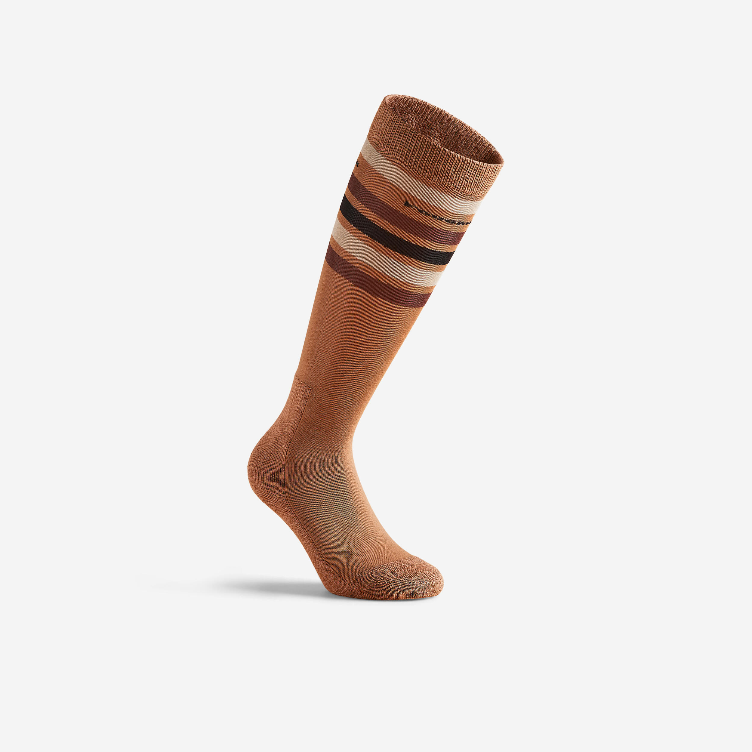 Calcetines Equitacion SKS100 Adulto Negro Rayas Rosa Purpurina Decathlon