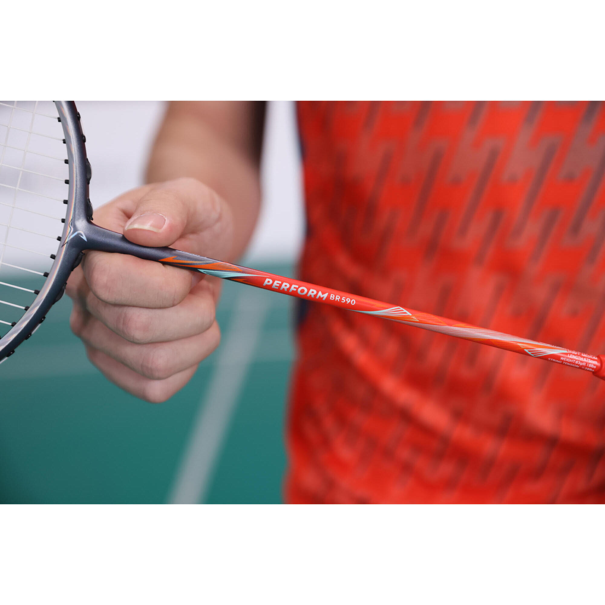 Badminton Racket BR Perform 590 Orange Perfly Decathlon