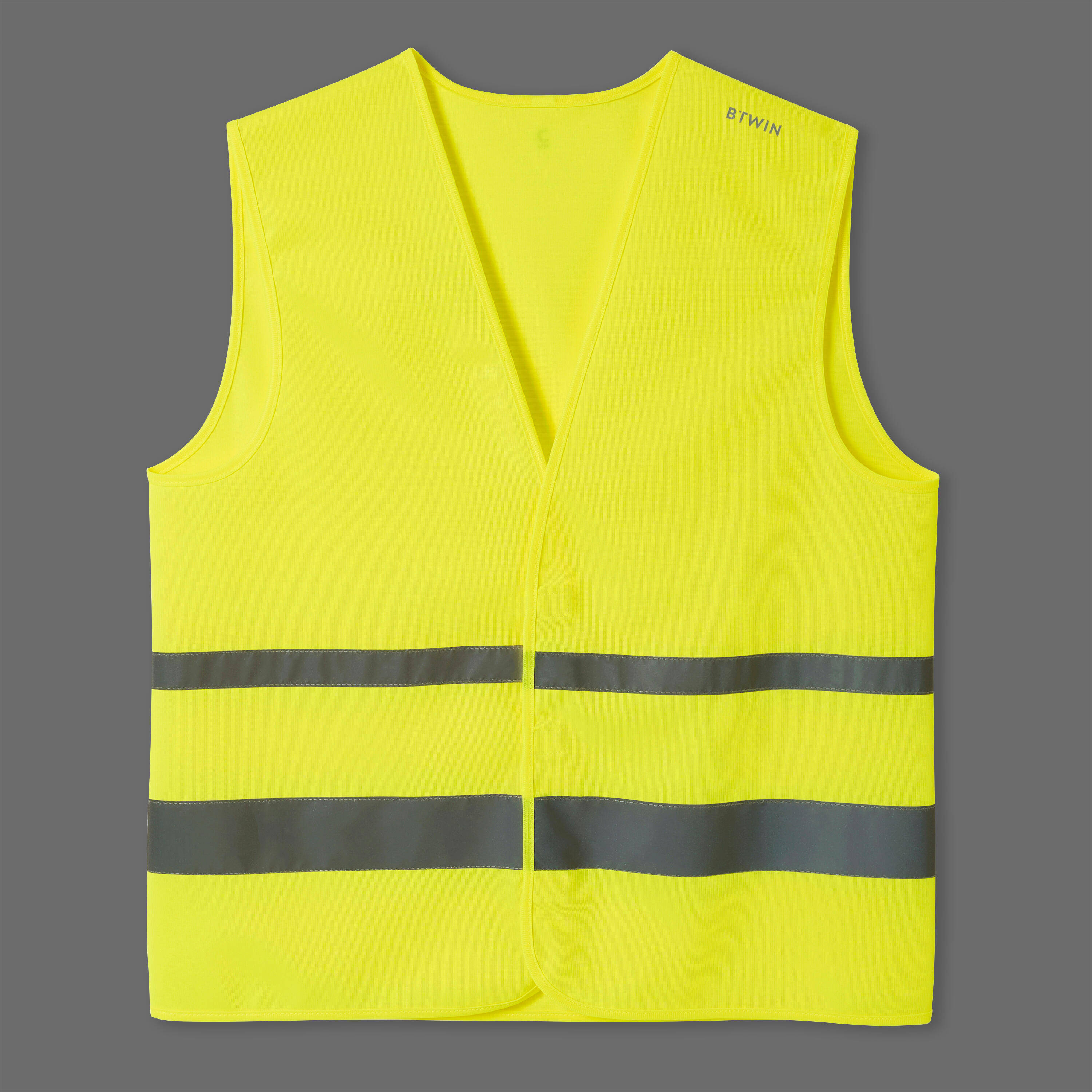 Adult High Visibility Cycling Safety Vest - Neon Yellow -  3