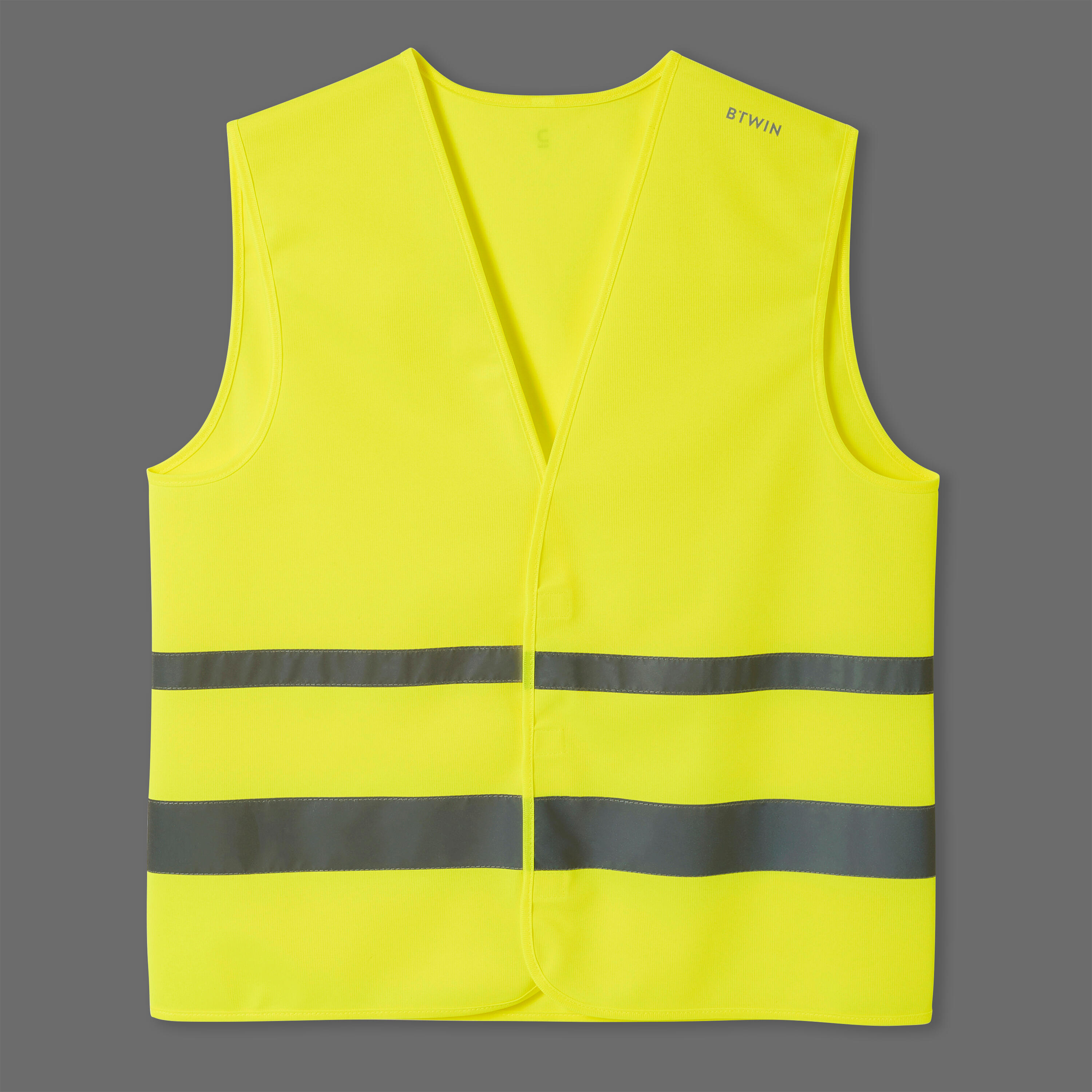 Veste de sécurité de vélo haute visibilité – jaune - BTWIN