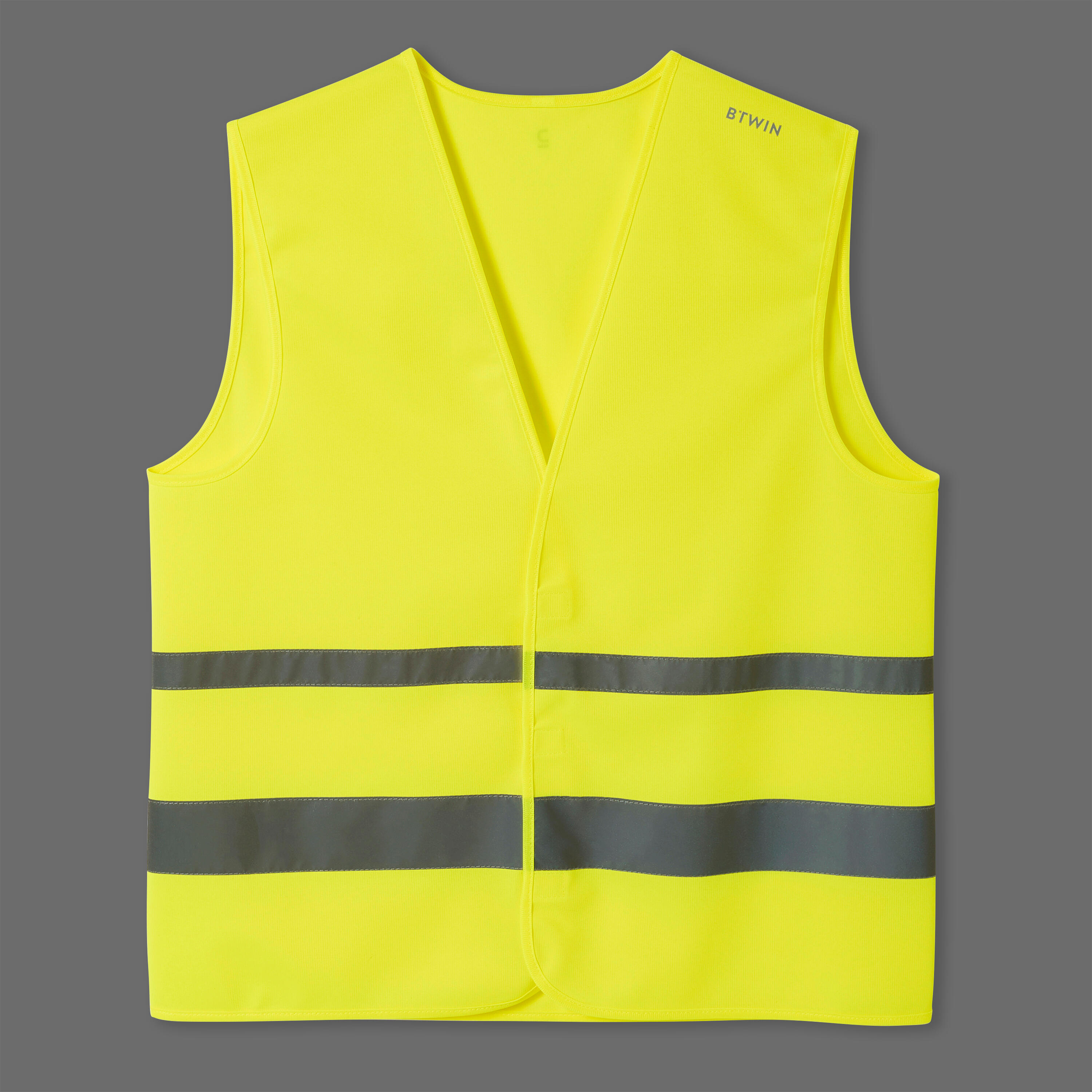 Adult High Visibility Cycling Safety Vest - Neon Yellow 3/3