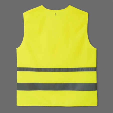 Adult High Visibility Cycling Safety Vest - Neon Yellow