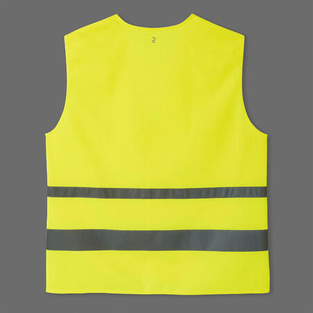 GILET DE SECURITE HAUTE VISIBILITÉ VELO JAUNE FLUO