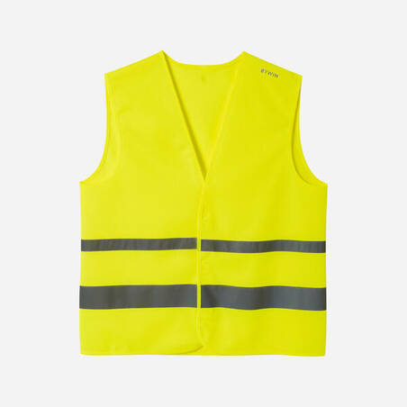 Adult High Visibility Cycling Safety Vest - Neon Yellow