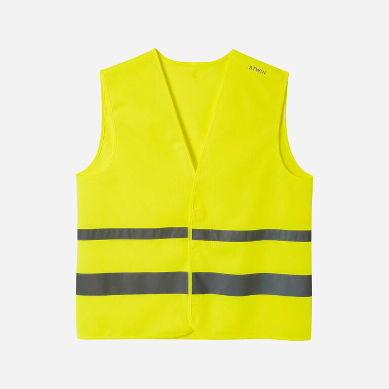 Adult High Visibility Cycling Safety Vest - Neon Yellow