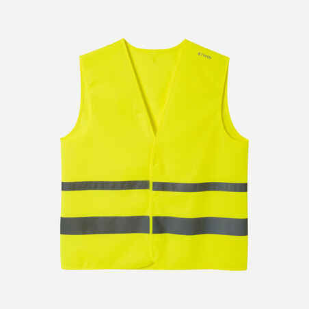 Chaleco de seguridad de ciclismo de alta visibilidad amarillo fluorescente