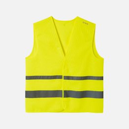 GILET DE SECURITE HAUTE VISIBILITÉ VELO JAUNE FLUO