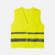 GILET DE SECURITE HAUTE VISIBILITÉ VELO JAUNE FLUO