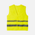GILET DE SECURITE HAUTE VISIBILITÉ VELO JAUNE FLUO