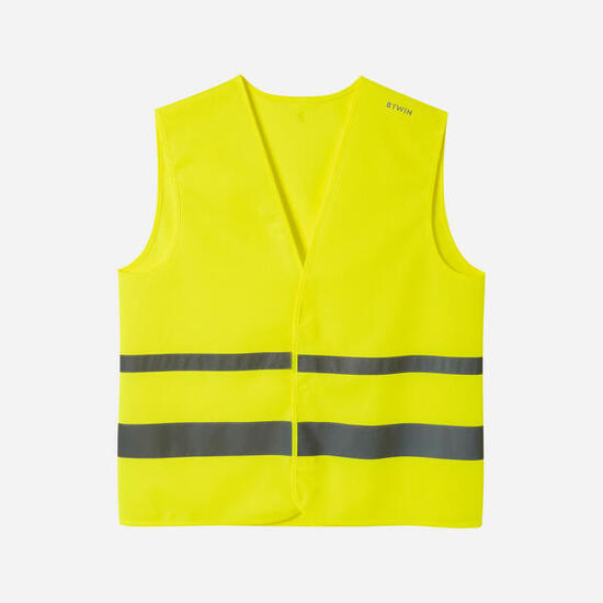 Kamizelka odblaskowa rowerowa Btwin Fluo PPE