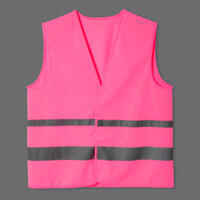 Adult High Visibility Cycling Safety Vest - Neon Pink